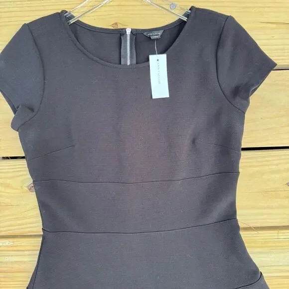 Ann Taylor Dress Black Size 2 NWT New Little Black Dress LBD Classic Event Work - Picture 3 of 9